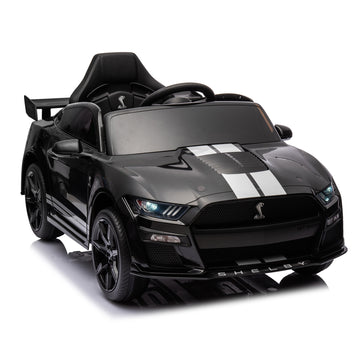 12V Ford Mustang Shelby GT500 ride on car with Remote Control 3 Speeds, Electric Vehicle Toy for Kid,LED Lights, Radio, AUX/USB MP3 Music,safe belt,Age3+