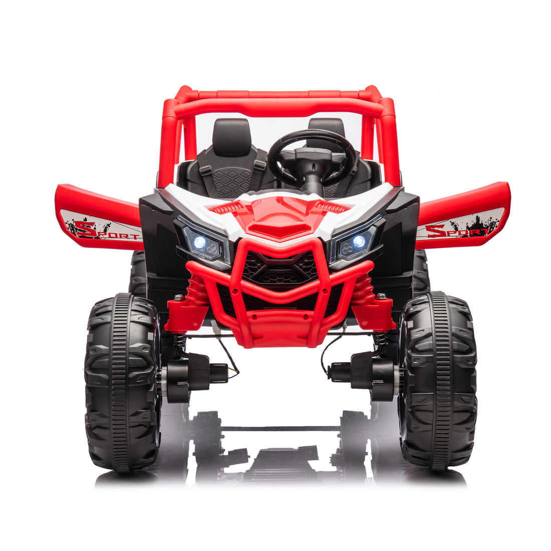 24V Ride On XXL UTV car for kid,2seater with two safety belts, Side by Side 4x4 Ride on Off-Road Truck with Parent Remote Control, Battery Powered Electric Car w/High Low Speed, two safety belts.